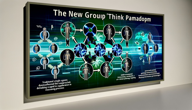 alt_text: Cover image depicts AI avatars interconnected, symbolizing collaborative reasoning and innovation.
