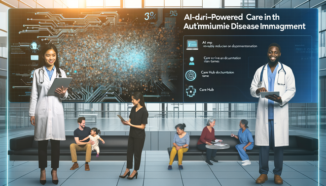 alt_text: "WellTheory's $5M funding achievement: AI-enhanced autoimmune care, diverse collaboration, modern tech."