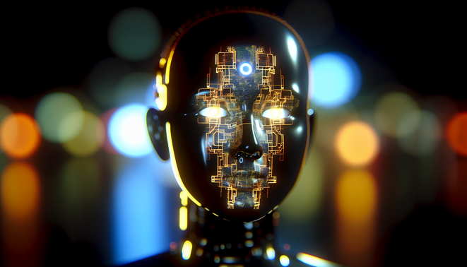 alt_text: Futuristic autonomous vehicle in a vibrant urban setting, showcasing NVIDIA's AI innovations and sensors.