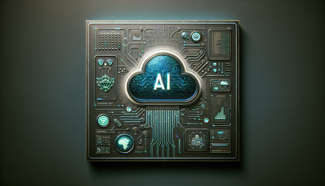 alt_text: A modern book cover featuring a cloud symbol with circuit patterns, emphasizing AI in cloud DevOps.