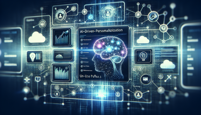 alt_text: Cover image depicting AI personalization in SaaS, featuring a digital dashboard and data visuals.