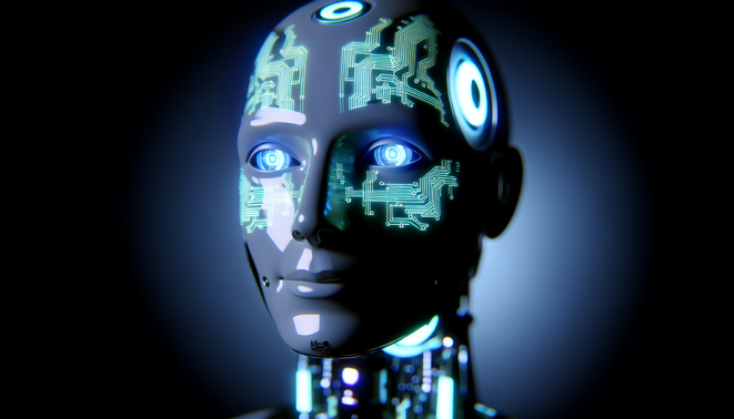 **alt_text:** A split-screen image contrasting struggling and thriving AI models, symbolizing opposing reasoning views.