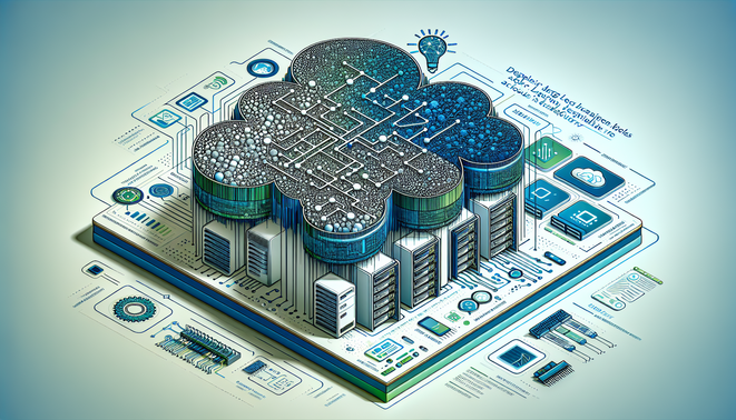 alt_text: A bold cover design for a guide on deploying language models in cloud tech, blending AI and cloud imagery.