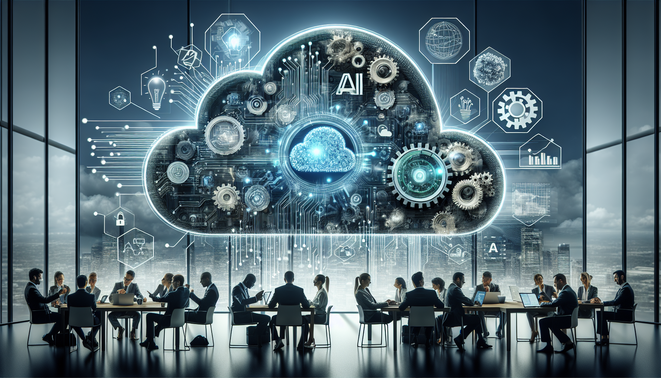 alt_text: A cover image featuring AI, cloud elements, and business collaboration, symbolizing digital transformation.