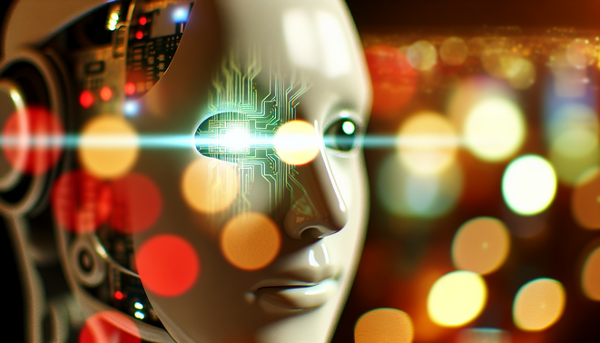 alt_text: A humanoid robot debates self-shutdown vs. operation, symbolizing AI safety and user well-being.