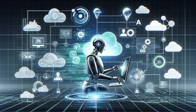"alt_text": Autonomous AI agents automate cloud workflows, enhancing efficiency in diverse business processes.