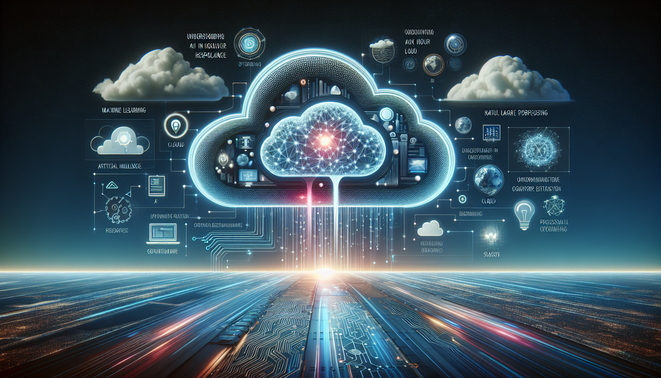 **alt_text:** A vibrant cover illustrating AI and cloud computing, featuring neural networks and data flow icons.
