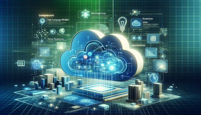 alt_text: A tech-savvy cover depicting cloud infrastructure and AI, emphasizing scalability and optimization.
