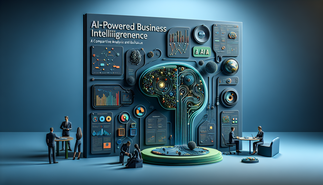 alt_text: AI-powered business intelligence cover highlighting ThoughtSpot vs. Tableau with charts and user interaction.