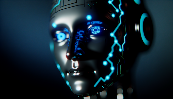alt_text: A dynamic cover merging digital ads and AI dystopia, showcasing both innovation and caution.