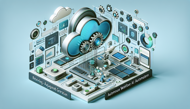 alt_text: A cover image combining cloud tech, AI agents, RAG concepts, and automation symbols in a modern design.