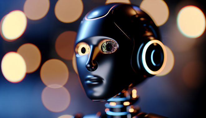 alt_text: A split-screen image showing a diverse person typing a prompt and flowing AI-generated code.