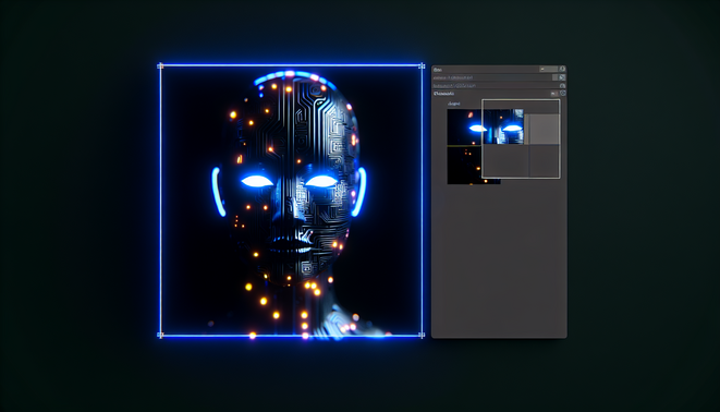 alt_text: A modern robotic arm symbolizes robotics learning, enhanced by data visuals and tech elements.