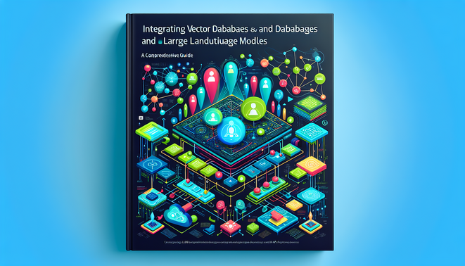 alt_text: A tech-inspired cover showcasing vector databases and language models with vivid colors and diagrams.