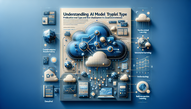 alt_text: Cover image depicting AI model types with cloud elements, highlighting AI's role in business innovation.