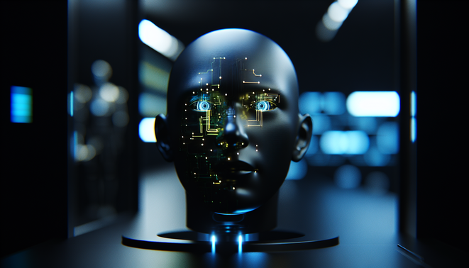 alt_text: A futuristic image depicting LLM technology, breaking tasks into pieces for advanced AI reasoning.