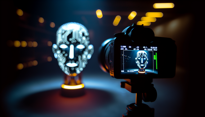 alt_text: A striking cover illustrating AI in marketing's duality: innovation vs. sustainability.