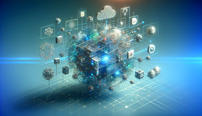 alt_text: A modern cover showcasing AI concepts and cloud strategies with bold title and tech-oriented colors.