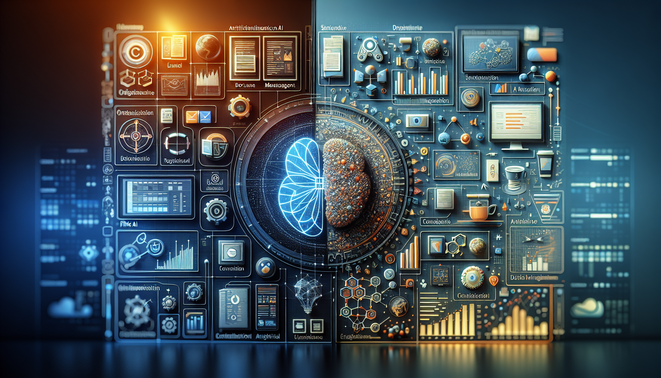 alt_text: A split cover image contrasting Notion AI's user-friendly interface with Fibery AI's complex workflows.