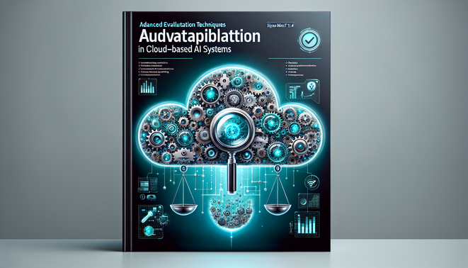 alt_text: Cloud with AI gears, balanced scales, and robust shield, illustrating fairness and ethics in AI systems.