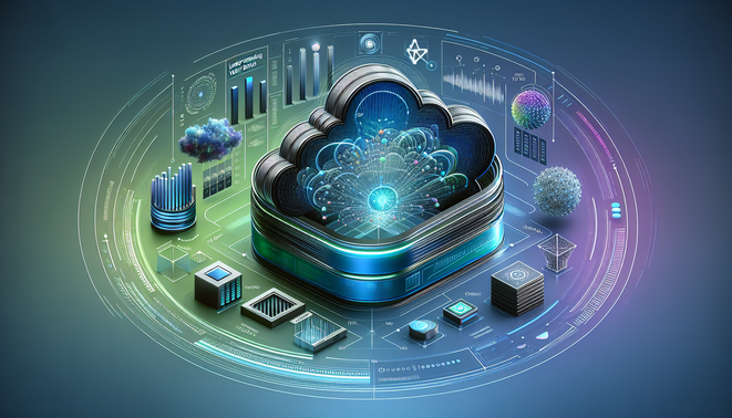 alt_text: Cover image illustrating the synergy of vector databases and AI in cloud computing with modern visuals.