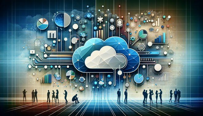 alt_text: A futuristic cover blending cloud icons, speech bubbles, and data graphics about NLP in cloud computing.