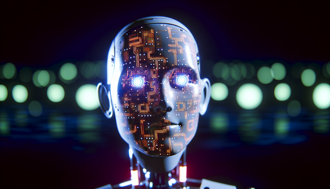 alt_text: Urgent AI security alert: LLM under attack, warning signs, data streams merging, dark design.