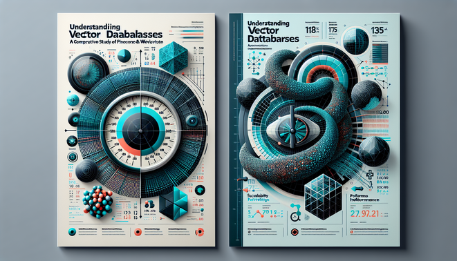 alt_text: "Cover image for 'Understanding Vector Databases' report featuring logos, geometric shapes, and themes."
