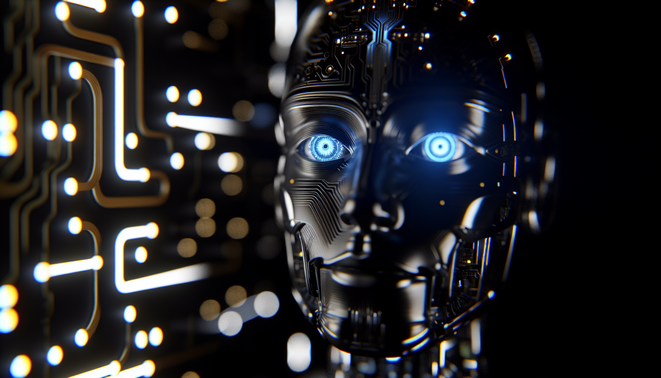 alt_text: A split image: David Greene in a studio, concerned, alongside Google’s logo and AI symbols, highlighting voice rights.