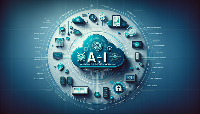 alt_text: Modern cover for 'Claude 5 and Gemini: AI in the Cloud', blending futuristic tech and security imagery.